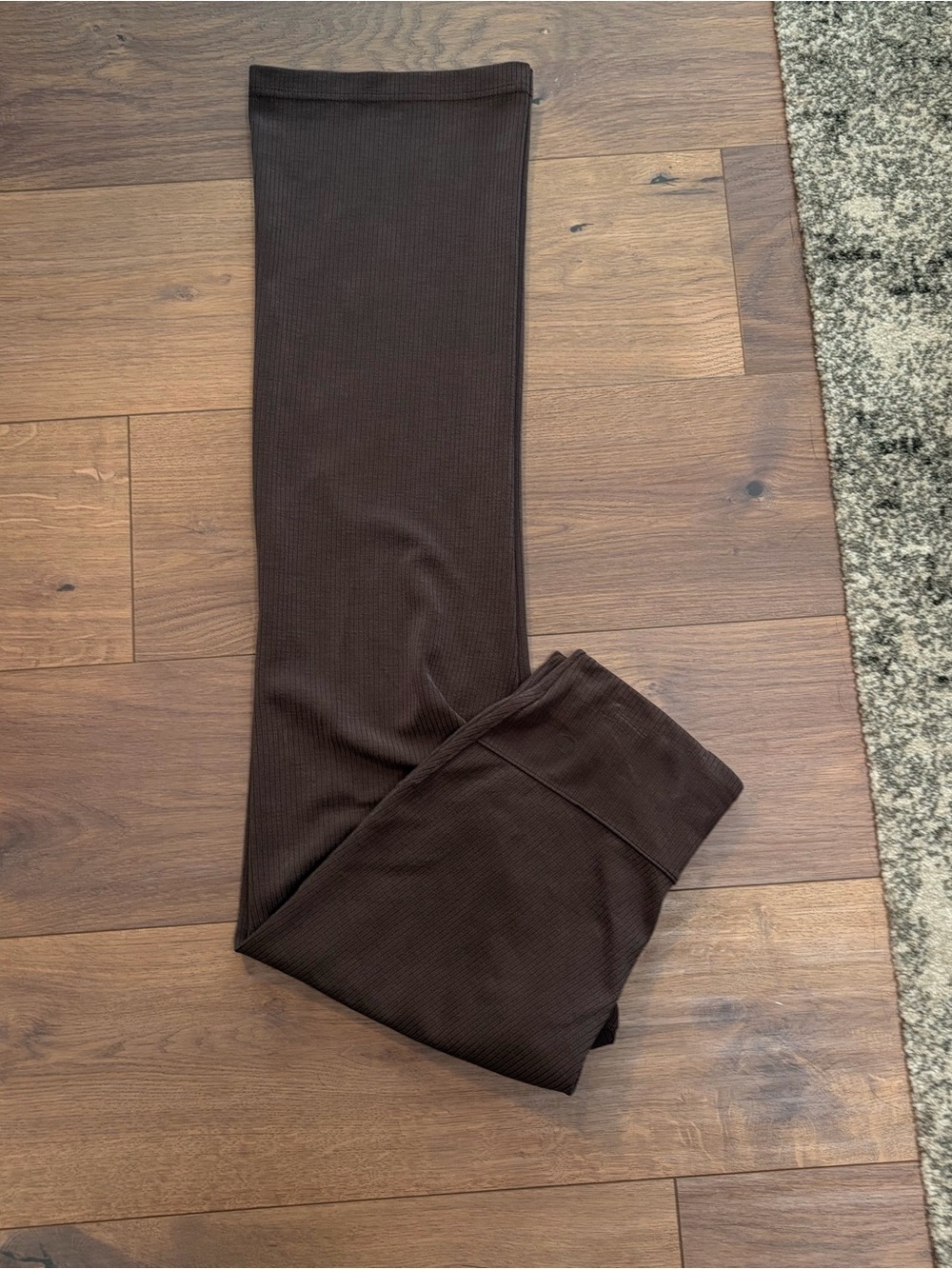 Lululemon Ribbed Flare Pants Brown